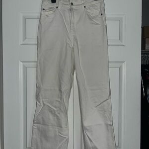 H&M Women's Cream Flare Jeans